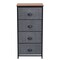 Chest Storage Tower Side Table Display Storage with 4 Drawers
